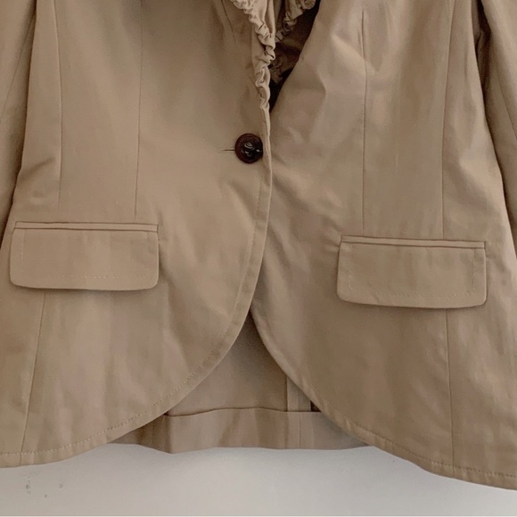 ESCADA Britha Cinch Collar Jacket Sz 40 Medium Reed - Picture 3 of 9